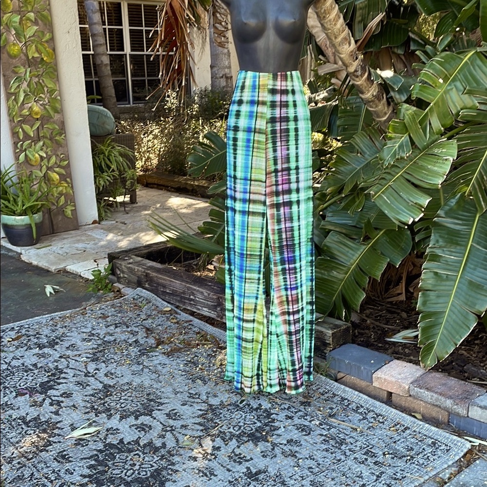 Urban outfitters plaid wide leg pants